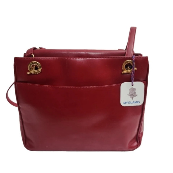 Authentic vintage red leather GUCCI shoulder bag - Picture 11 of 11